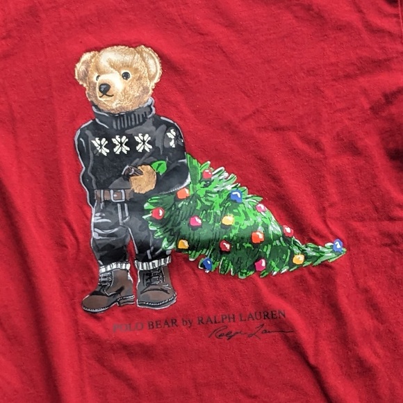 Polo bear holiday long sleeve t-shirt - Picture 4 of 8